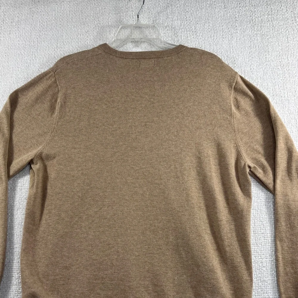 J. Crew Tan‎ Cotton Crewneck Long Sleeve Sweater Men's Size L